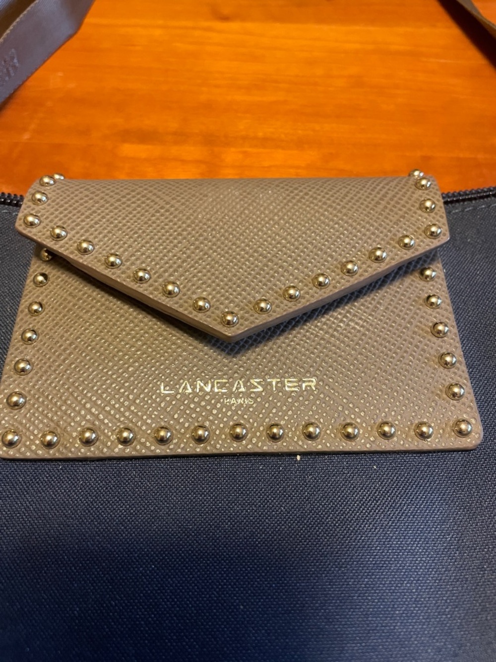 Lancaster Paris Navy Adjustable Crossbody Bag - Picture 2 of 8
